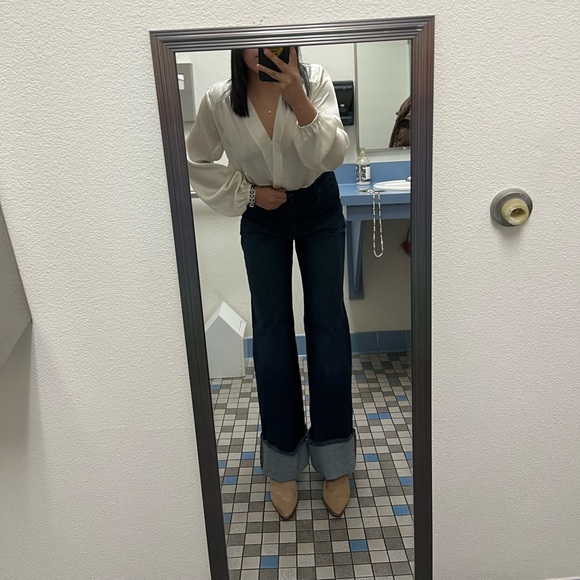 Kimes Ranch Dark Blue Flare Jeans - Picture 6 of 6